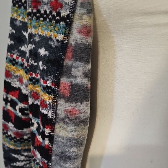 Colorful Patterned Open Cardigan - Picture 2 of 6